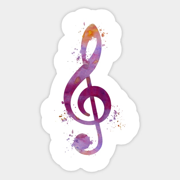 Treble clef Sticker by TheJollyMarten